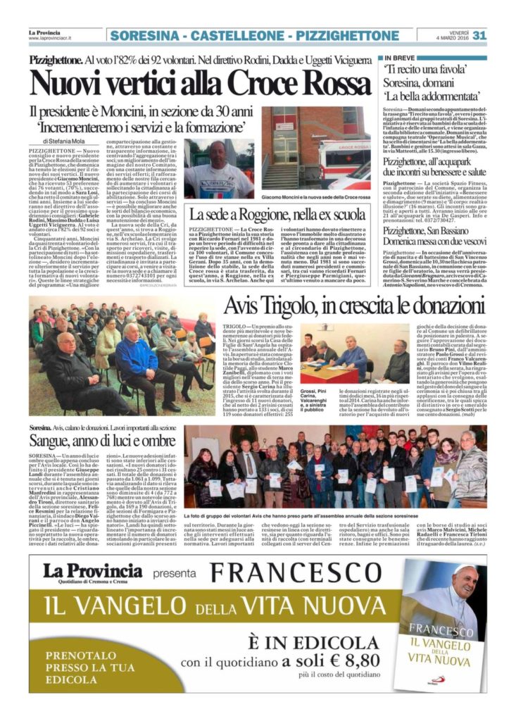 Elezioni CRI Pizzighettone